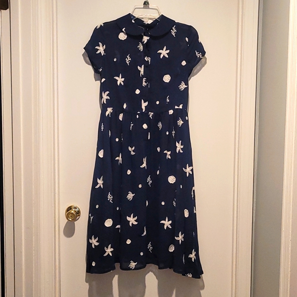 Voodoo Vixen navy blue dress S